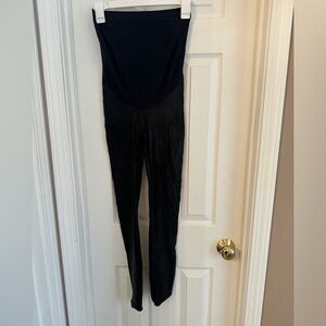 Spanx Maternity Faux Leather Leggings
